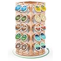 K Cup Holder-360° Rotating Aluminum 40 Pods, Rust Resistant, Gold