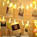 K D Plastic Photo Clip String Lights