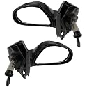 K D Side/Door Mirror for Maruti Alto (All Models) VX 2000-2012 & ALTO K10 Type 1 VX 2010-2014 (Right & Left Side) Adjustable (PAIR)(Black)