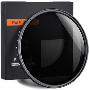 kf concept 72mm variable neutral density filter slim fader nd2-400 optical for dslr camera variable nd filter