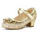 K KomForme Toddler Heels Girls Dress Shoes Mary Jane Princess Shoes