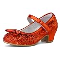 K KomForme Toddler Heels Girls Dress Shoes Mary Jane Princess Shoes