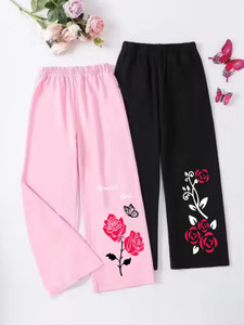 k m r capri for girls casual solid floral print polycotton