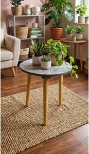 A K Traders Coffee Table Faux Marble