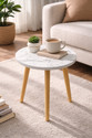 A K Traders Small Round End Table