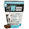 K10 Dental Chews for Dogs, Supports Dental &amp; Oral Wellness, 60 Count