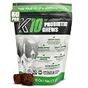 K10 Probiotic Chews for Dogs, Probiotic &amp; Prebiotic Formula, 60 Count