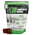 K10 Probiotic Chews for Dogs, Probiotic &amp; Prebiotic Formula, 10 Count