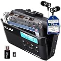 K7 Cassette Player, Converts Tapes to MP3, Built-in Microphone, 16GB Card