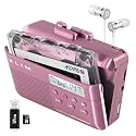 K7 Cassette Player, Converts Tapes to MP3, Built-in Microphone, 16GB Card