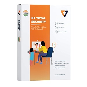 k7 total security - 3 pc 1 year activation key card  voucher
