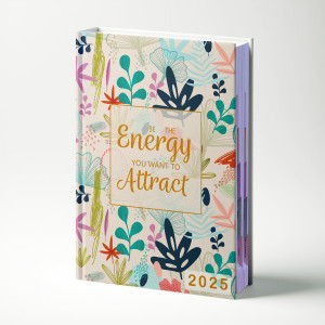 kaameri bazaar be the energy you want to attract hard bound designer diary 2025 with dates a5 diary ruled 398 pages