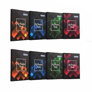 kaanuka unruled long practice book regular semi rough notebook 275 mm x 190 mm384 pagessets of 4pack of 2