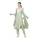 Kaari Women39s Chikankari Kurta Set with Dupatta