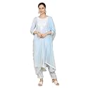 Kaari Women39s Chikankari Kurta Set with Dupatta