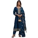 Kaari Women39s Embroidered Kurta Set with Dupatta