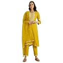 Kaari Women39s Embroidered Kurti Set with Dupatta