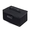 KaAutoler Portable Cosmetic Bag with Lock, Large Capacity Travel Makeup Case Organizer, Waterproof Makeup Bags for Girls Traveling With Handle and Divider Makeup Bag…(Black)