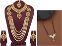 Kaaynat Brass, Stone, Mother of Pearl, Alloy Gold-plated Gold, Gold Jewellery Set