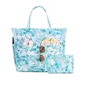 KABAQOO Extra Large Beach Bag Waterproof Sandproof Women Beach Tote with Zipper &amp; Wet Compartment for Pool Gym Grocery Travel