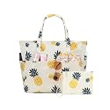 KABAQOO Extra Large Beach Bag Waterproof Sandproof Women Beach Tote with Zipper &amp; Wet Compartment for Pool Gym Grocery Travel