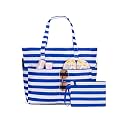 KABAQOO Extra Large Beach Bag Waterproof Sandproof Women Beach Tote with Zipper &amp; Wet Compartment for Pool Gym Grocery Travel