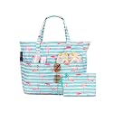 KABAQOO Extra Large Beach Bag Waterproof Sandproof Women Beach Tote with Zipper & Wet Compartment for Pool Gym Grocery Travel