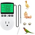 KABASI Digital Temperature Controller, Backlit LCD Screen Thermostat