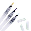 KABEER ART Nylon 3 Sizes Water Brush Pen For Watercolor Calligraphy Drawing Tool Marker|White