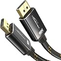KabelDirekt – 16K DisplayPort Cable 2.1 – 3ft – DP80, Nylon