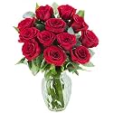 KaBloom-12 Red Rose Bouquet, Flowers for Valentine, Mother's Day