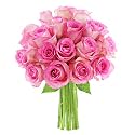 KaBloom-18 Pink Rose Bouquet, Flowers for Valentine, Mother's Day