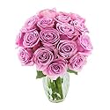 KaBloom-18 Purple Rose Bouquet, Flowers for Valentine, Mother's Day
