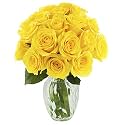 KaBloom-18 Yellow Rose Bouquet, Flowers for Valentine, Mother's Day