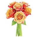 KaBloom-6 Orange Rose Bouquet, Flowers for Valentine, Mother's Day