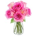 KaBloom-6 Pink Rose Bouquet, Flowers for Valentine, Mother's Day