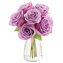 KaBloom-6 Purple Rose Bouquet, Flowers for Valentine, Mother's Day