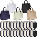 Kacctyen 100 Pcs Insulated Take Out Bags Bulk 9.5 x 6 x 9.5 in Thermal Insulation Food Bag for Coffee, Milk Tea, Hot Cold Food, Delivery Cooler Bag for Catering Restaurant Grocery Picnic (Rich Colors)