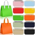 Kacctyen 100 Pcs Insulated Take Out Bags Bulk 10.2 x 6.7 x 10.2 in Thermal Insulation Food Bag for Coffee, Milk Tea, Hot Cold Food, Delivery Cooler for Catering Restaurant Grocery Picnic (Multicolor)