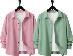 Kachhot Men Self Design Casual Multicolor Shirt