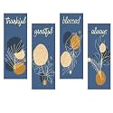 Kachi Pencil Wall Decor for Living Room-Wall Hangings for Home Decoration-Wall Decoration Items-Wall Art-Bedroom Wall Decor-Rigid Eco-Friendly Recycled Board-Double Tape wall decor, Bluebloom WHANG-15