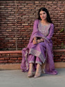KACHIBA Embroidered Kurta TrouserPant Dupatta Set