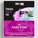 Kadam Pakka Rang Fabric Dye Colour | 25g Pack | Includes DyFix Color Fixer | Permanent Fabric Dyes for Old Faded Jeans and Clothes (Rani Pink)