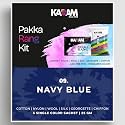 Kadam Pakka Rang Fabric Dye Colour | 25g Pack | Includes DyFix Color Fixer | Permanent Fabric Dyes for Old Faded Jeans and Clothes (Navy Blue)