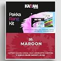 Kadam Pakka Rang Fabric Dye Colour | 25g Pack | Includes DyFix Color Fixer | Permanent Fabric Dyes for Old Faded Jeans and Clothes (Maroon)