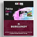 Kadam Pakka Rang Fabric Dye Colour | 25g Pack | Includes DyFix Color Fixer | Permanent Fabric Dyes for Old Faded Jeans and Clothes (Burgundy)