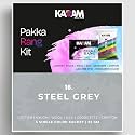 Kadam Pakka Rang Fabric Dye Colour | 25g Pack | Includes DyFix Color Fixer | Permanent Fabric Dyes for Old Faded Jeans and Clothes (Steel Grey)