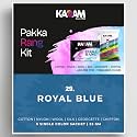 Kadam Pakka Rang Fabric Dye Colour | 25g Pack | Includes DyFix Color Fixer | Permanent Fabric Dyes for Old Faded Jeans and Clothes (Royal Blue)