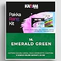 Kadam Pakka Rang Fabric Dye Colour | 25g Pack | Includes DyFix Color Fixer | Permanent Fabric Dyes for Old Faded Jeans and Clothes (Emerald Green)