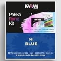 Kadam Pakka Rang Fabric Dye Colour | 25g Pack | Includes DyFix Color Fixer | Permanent Fabric Dyes for Old Faded Jeans and Clothes (Blue)